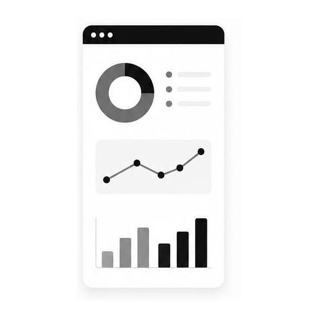 Analytics dashboard showing pie chart, trend line, and bar graphs for feedback prioritization Analytics dashboard showing pie chart, trend line, and bar graphs for feedback prioritization