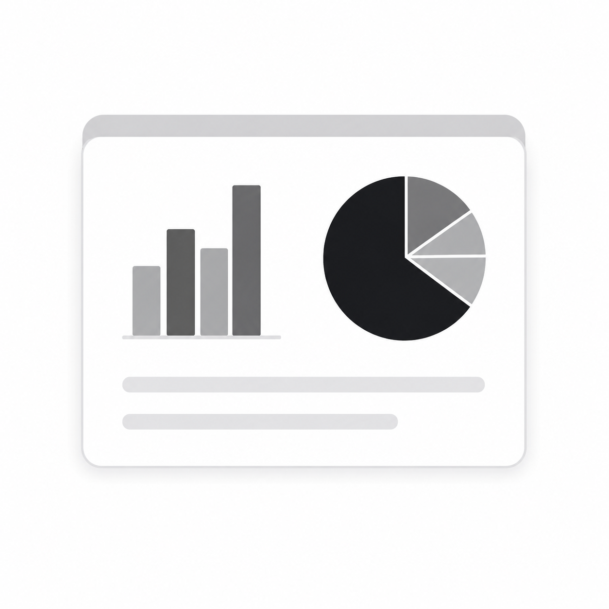 Analytics dashboard showing bar charts and a pie chart for tracking feedback trends and validating feature demand Analytics dashboard showing bar charts and a pie chart for tracking feedback trends and validating feature demand