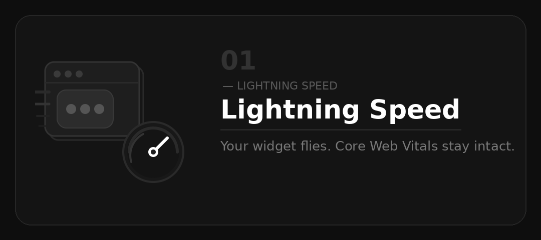 MonkFeed Lightning Speed — a lightweight feedback widget that loads fast and protects Core Web Vitals